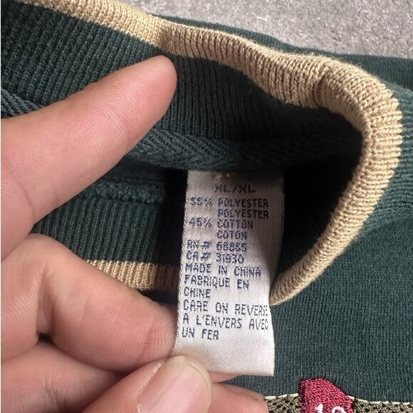 Danaggers Vintage Golf Crewneck Sweatshirt Sweater Men's Size XL Green - Picture 4 of 4